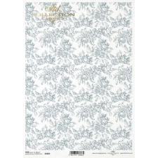 ITD Collection Rizspapír A4 - Virágos háttér - zöldes dekorációs kellék