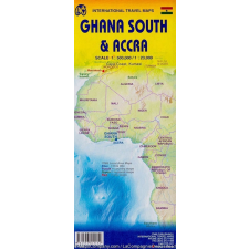 ITMB Publishing Ghana dél, Akra térkép ITM 1:1 980 000 térkép