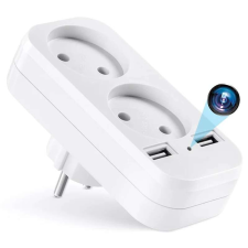 IUNI AD1 Kettős adapteres kémkamera, 8GB, Wi-Fi, Full HD, mozgásérzékelővel megfigyelő kamera