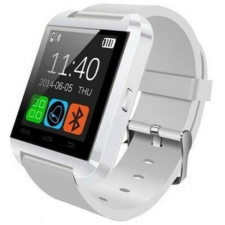 IUNI U8+ okosóra, Bluetooth, LCD 1.44 hüvelyk, értesítések, Fehér okosóra