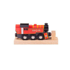  Ivatt Engine mozdony, piros - BigJigs (BJT493) kisvasút