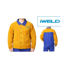 Iweld Hegesztő kabát, bőr/textil hát, KEVLAR XL