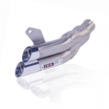 IXIL Dual Hyperlow L2X Hangtompító Rozsdamentes Acél / Polírozott Alumínium - Suzuki SFV 650 Gladius egyéb motorkerékpár alkatrész