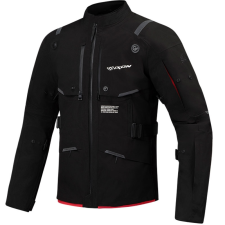 Ixon Motoros kabát IXON M-Skeid fekete-fluo piros motoros kabát
