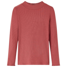  Izzó piros hosszú ujjú gyerekpóló félgarbós nyakkal 92