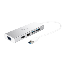 j5create JUD380-N USB 3.0 mini notebook dokkoló ezüst (JUD380-N) laptop kellék