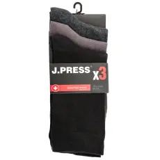 J.PRESS 3 Páras Csomagban Öltönyzokni - Black/Grey
