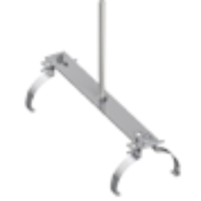 J. Pröpster GmbH J.Pröpster 1255S26 rúdtartó kúpcserépre V2A felfogó nélkül villanyszerelés