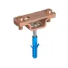 J. Pröpster GmbH J.Pröpster 2039 szalagtartó Réz 40x4,0 + tipli + csavar illesztés 40 mm