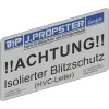 J. Pröpster GmbH J.Pröpster 640002 Figyelmeztető tábla címke, németül