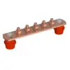J. Pröpster GmbH J.Pröpster 910009 EPH Potenciálkiegyenlítő sín 220/40x5mm, 5 csatlakozó hely, Réz