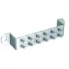 J. Pröpster GmbH J.Pröpster 910380 Földelő sín 385/60x5mm, 2x6 csatlakozó hely, V2A