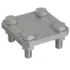 J. Pröpster GmbH J.Pröpster 910494 keresztösszekötő 2-részes lapos/lapos 30/30mm, V4A