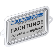 J.PRÖPSTER J.Pröpster 640004 HVC Figyelmeztető tábla, németül, alumínium ( J.Pröpster 640004 ) villanyszerelés