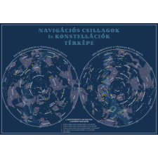 Jachtnavigátor Nautikai Kiadó Hajózási Csillagtérkép Horváth Csaba Jachtnavigátor kiadó NAVIGÁCIÓS CSILLAGOK és KONSTELLÁCIÓK CSILLAGTÉRKÉPE 2019 térkép