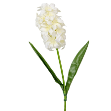  Jácint szálas krém M38cm 36db/# dekorációs kellék