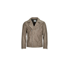 Jack &amp; Jones Bőrkabátok  JJROCKY FAUX SUEDE BIKER JACKET Bézs EU S férfi kabát, dzseki