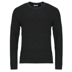 Jack & Jones Pulóverek JJEDOVER KNIT CREW NECK Fekete EU S