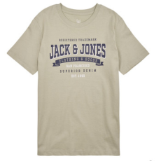 Jack & Jones Rövid ujjú pólók JJELOGO TEE SS NECK 2 COL 23/24 NOOS JNR Bézs 9 Jahre