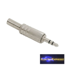 JACK dugó Sztereo 3,5 mm Fém kivitel törésgátlóval audió/videó kellék, kábel és adapter