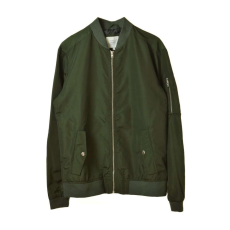 Jack Jack & Jones sötétzöld bomber dzseki – L