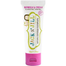 Jack n' Jill Jack N’ Jill Toothpaste természetes fogkrém gyermekeknek íz Berries & Cream 50 g fogkrém