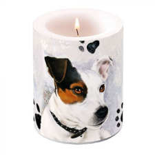 Jack Russel átvilágítós gyertya 12x10cm gyertya