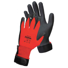  JACKDAW piros mártott nylon kesztyű 9