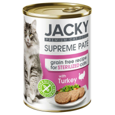 Jacky Jacky steril macska konzerv pástétom pulyka 400g macskaalom