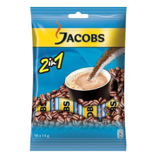 JACOBS Instant kávé stick, 10x14 g, JACOBS "2in1" kávé