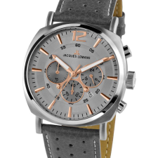 Jacques Lemans 1-1645.1L Lugano Chronograph Mens Watch 46mm 10ATM, karóra