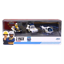 Jada Toys: Sam, a tűzoltó rendőrjármű szett - 3 db-os autópálya és játékautó