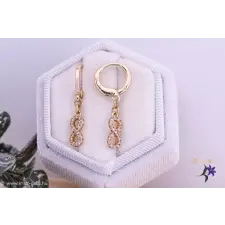  Jaffa goldfilled végtelenjeles csüngős fülbevaló-18K fülbevaló