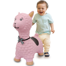  Jamara 460543 Bouncing Animal Lama rózsaszín pumpával játékfigura
