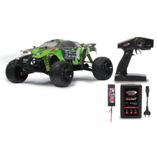 Jamara Veloce Monstertruck 4WD Lipo távirányítós autó - Fekete/Zöld autópálya és játékautó