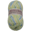 Jan Rejda Baby soft multicolor 100 g - 609 fehér, sárga, kék, zöld