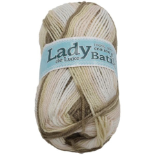 Jan Rejda Lady de Luxe BATIK 100 g - 614 fehér, bézs rövidáru