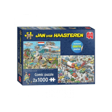 Jan van Haasteren kirakós - közlekedési káosz, 2x1000db. puzzle, kirakós