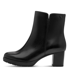 Jana Shoes Jana 25732 47001 női bőr bokacsizma - elegáns, cipzáras, magassarkú női csizma, bakancs