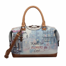  Janet Denese Kézi- és Válltáska- J-099A-FLOWERY CITY-