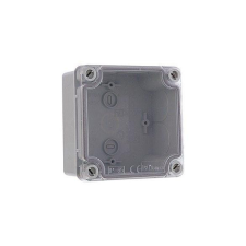 Jangar Falon kívüli vízálló kötődoboz átlátszó fedéllel 107x107x60mm IP65 villanyszerelés
