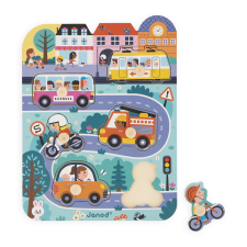 JANOD A városban - 6 darabos fa puzzle (J07106) puzzle, kirakós