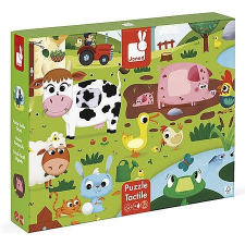  Janod Farm állatok tapintós puzzle 20 db (J02772) puzzle, kirakós