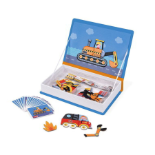JANOD : Járművek - 68 darabos mágneses puzzle könyv alakú tartóban puzzle, kirakós