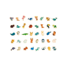 JANOD Little Animals - 40 darabos mágneses puzzle (J05468) puzzle, kirakós