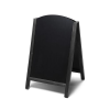 Jansen Display A alakú kihúzható krétás reklámtábla, fekete, 55 x 85 cm%