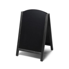 Jansen Display A alakú kihúzható krétás reklámtábla, fekete, 55 x 85 cm% reklámtábla