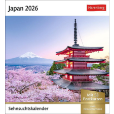  Japan Sehnsuchtskalender 2026 - Wochenkalender mit 53 Postkarten naptár, kalendárium