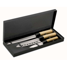  Japán stílusú késkészlet 3 db-os tányér és evőeszköz