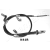 JAPANPARTS huzal, rögzítőfék JAPANPARTS BC-K41R